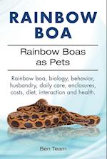 Rainbow Boa. Rainbow Boas as Pets. Rainbow boa, biology, behavior, husbandry, daily care, enclosures, costs, diet, interaction and health.