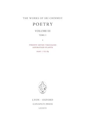 Poetry III, Tome 1