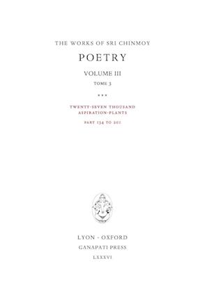 Poetry III, tome 3