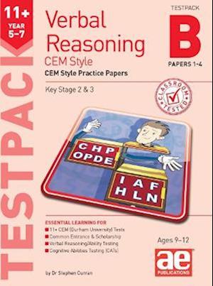 11+ Verbal Reasoning Year 5-7 CEM Style Testpack B Papers 1-4