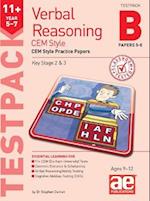 11+ Verbal Reasoning Year 5-7 CEM Style Testpack B Papers 5-8