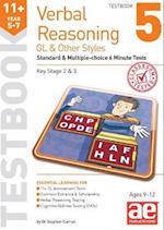 11+ Verbal Reasoning Year 5-7 GL & Other Styles Testbook 5