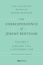 The Correspondence of Jeremy Bentham, Volume 3