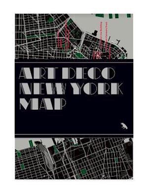 Art Deco New York Map