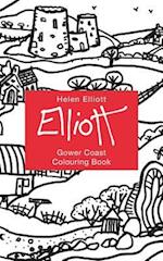 Helen Elliott Concertina Colouring Book: Gower Coast