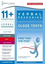 11+ Essentials Verbal Reasoning: Cloze Tests Book 1