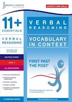 11+ Essentials Verbal Reasoning: Vocabulary in Context Level 4