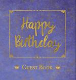 Birthday Guest Book, HARDCOVER, Birthday Party Guest Comments Book