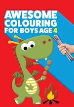 Awesome Colouring Book For Boys Age 4
