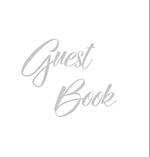 Silver Guest Book, Weddings, Anniversary, Party's, Special Occasions, Memories, Christening, Baptism, Wake, Funeral, Visitors Book, Guests Comments, Vacation Home Guest Book, Beach House Guest Book, Comments Book and Visitor Book (Hardback)