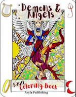 Demons and Angels Coloring Book