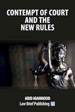 Contempt of Court and the New Rules 