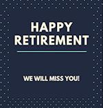 Happy Retirement Guest Book (Hardcover)