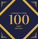 Happy 100th Birthday Guest Book (Hardcover)