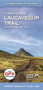 Trekking Map: Iceland's Laugavegur Trail (& Fimmvorduhals Trail)