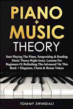 Piano + Music Theory: Start Playing The Piano, Songwriting & Reading Music Theory Right Away. Lessons For Beginners Or Refreshing The Advanced Via