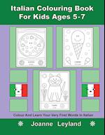 Italian Colouring Book For Kids Ages 5-7