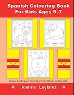 Spanish Colouring Book For Kids Ages 5-7