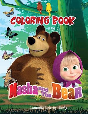 få masha and the bear coloring book af liudmila coloring