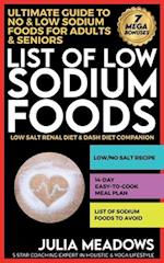 List of Low Sodium Foods