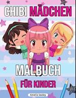 Chibi Mädchen Malbuch für Kinder
