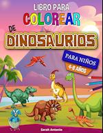 Libro para colorear de dinosaurios