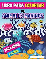 Libro para Colorear de Animales Marinos para Niños