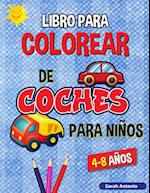 Libro para Colorear de Camiones y Coches para Niños