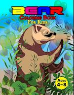 Bear Coloring Book For Kids Ages 4-8