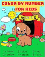 Color By Number For Kids Ages 4-8