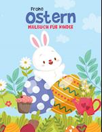 Frohe Ostern Malbuch für Kinder