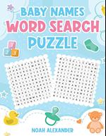 Baby Names Word Search Puzzle 