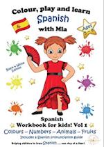 Colour, Play and Learn Spanish with Mia