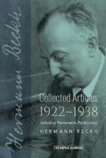 Collected Articles, 1922-1938