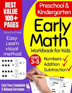 Early Math Workbook for Kids: Preschool & Kindergarten Number Tracing, Addition & Subtraction Basic Math Workbooks for Kids (Beginner Math Preschool