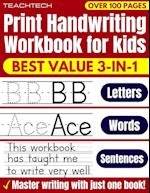 Print Handwriting Workbook for Kids