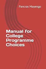 Manual for College Programme Choices