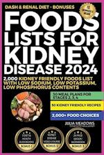 Foods Lists For Kidney Disease 2024