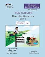 THE FLITLITS, Meet the Characters, Book 3, Jester Bit, 8+Readers, U.K. English, Confident Reading