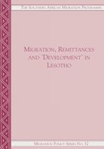 Migration, Remittances and Development