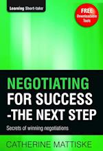 Negotiating for Success - The Next Step