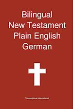 Bilingual New Testament, Plain English - German