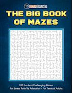 The Big Book Of Mazes 200 Fun And Challenging Mazes For Stress Relief & Relaxation - For Teens & Adults 