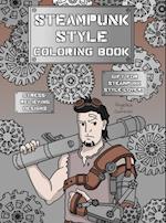 Steampunk Style Coloring Book