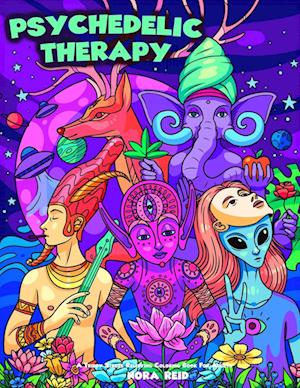 Psychedelic Therapy - A Trippy Stress Relieving Coloring Book For Adults