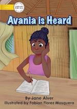 Avania is Heard 
