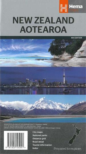 New Zealand Aotearoa Country Map (6th ed. 2016)