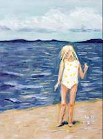 Beach Girl: Large Blank Notebook 