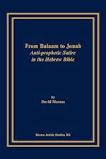 From Balaam to Jonah