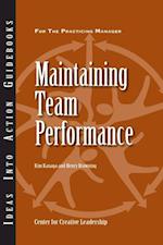 Maintaining Team Performance